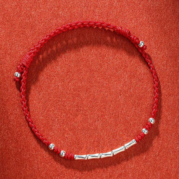 Handwoven Multicolor Bamboo Cord Bracelet — view 12