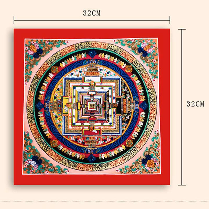 Buddha Stones Tibetan Handmade Thangka Mandala Painting Blind Box Random Color Pattern Tibetan Thangka BS 16