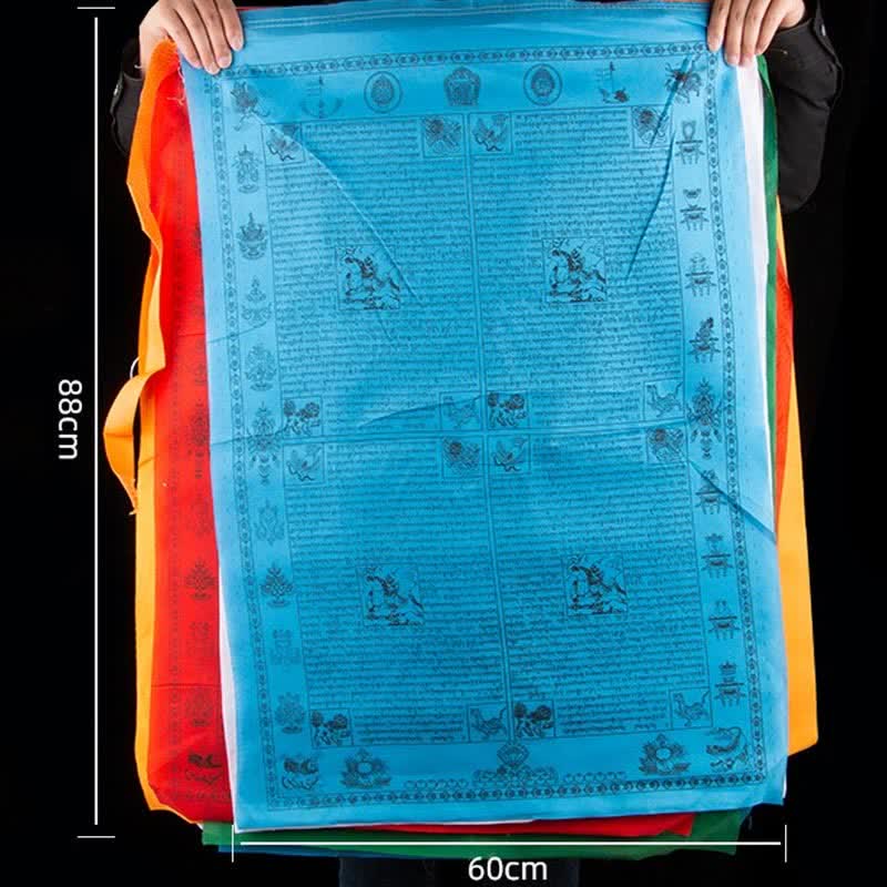 Five-color Windhorse prayer flags — view 19