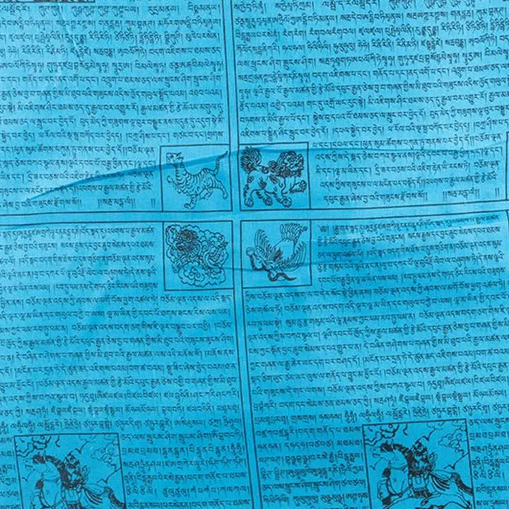 Five-color Windhorse prayer flags — view 12