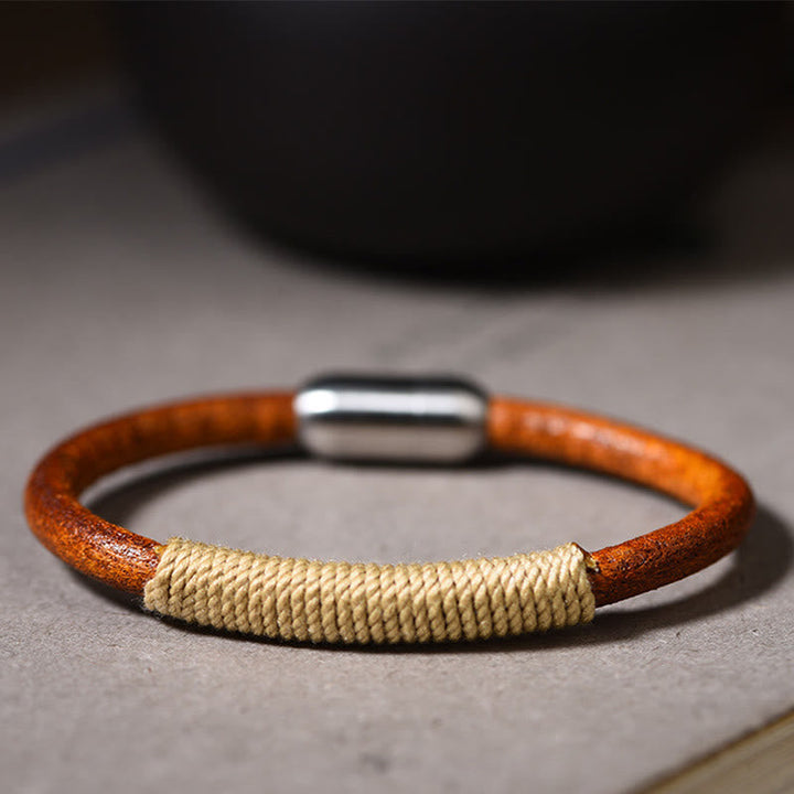 Five-element leather buckle bracelet — view 8