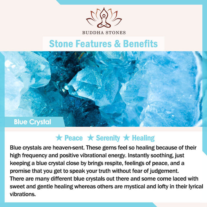 Blue Crystal 108-Bead Mala Bracelet — product view 12