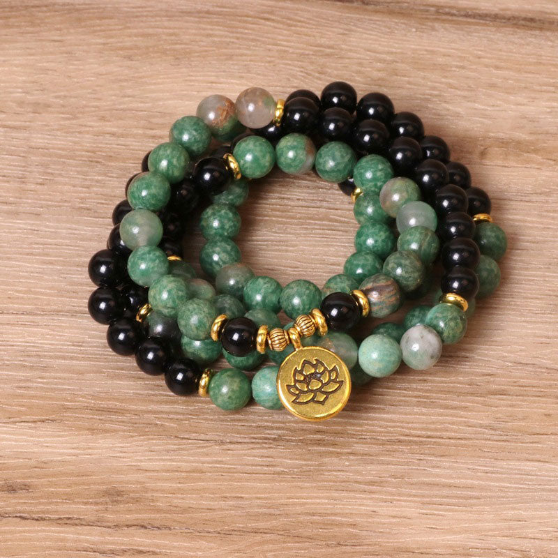 Agate 108-Bead Mala Bracelet — main product view
