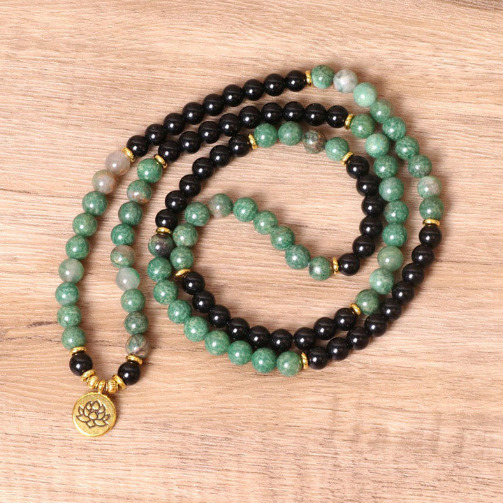 Agate 108-Bead Mala Bracelet — product view 2