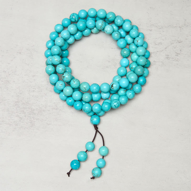 Turquoise 108-Bead Mala — main product view