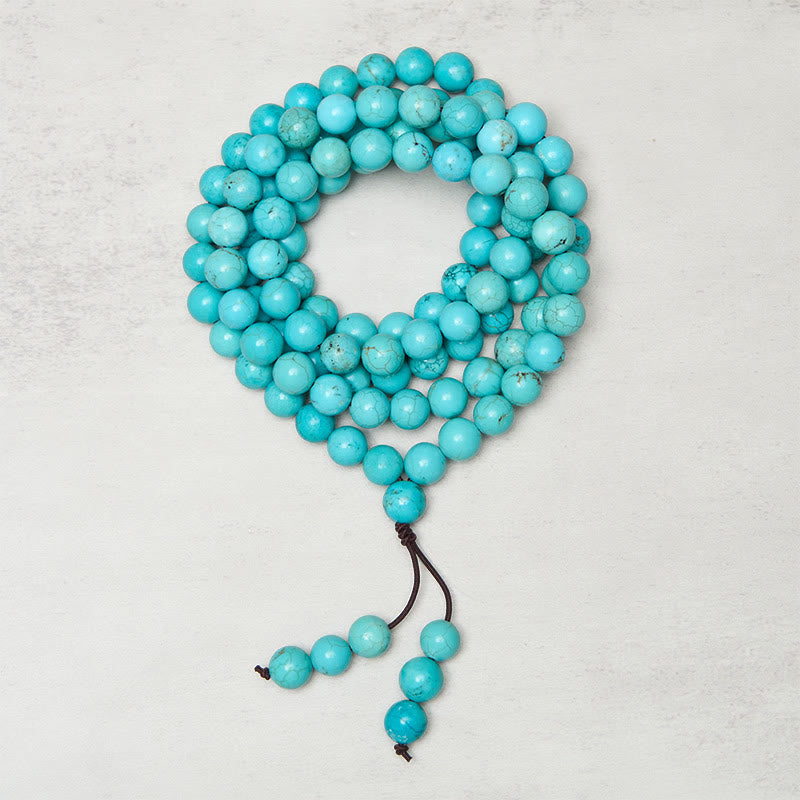 Turquoise 108-Bead Mala — product view 2