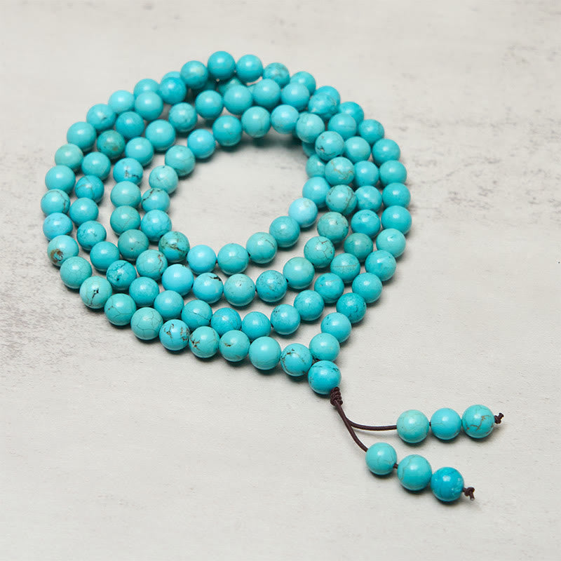 Turquoise 108-Bead Mala — product view 3