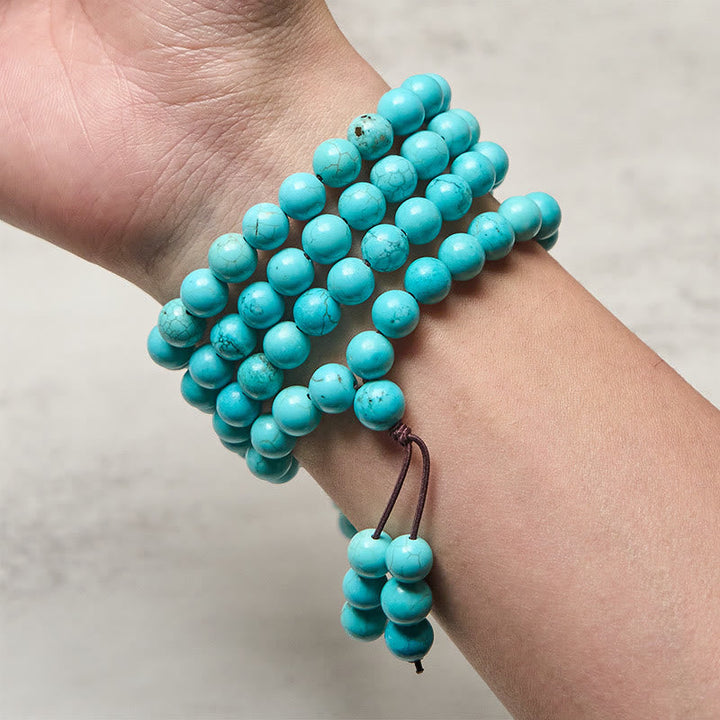 Turquoise 108-Bead Mala — product view 5