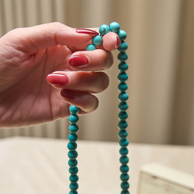 Turquoise 108-Bead Mala — product view 6