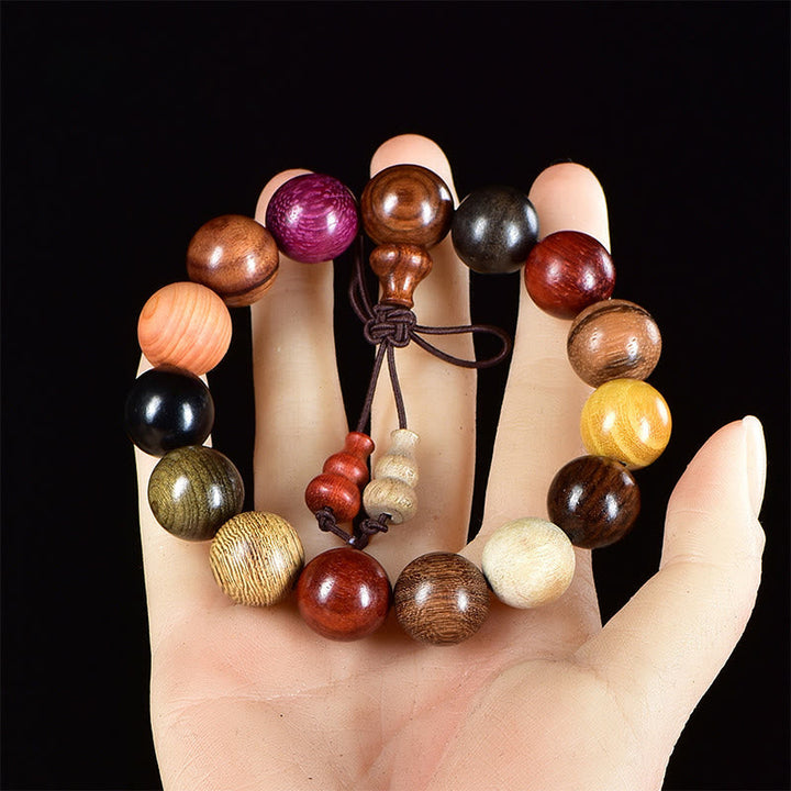 Wenge Wood 108-Bead Mala Bracelet — product view 11