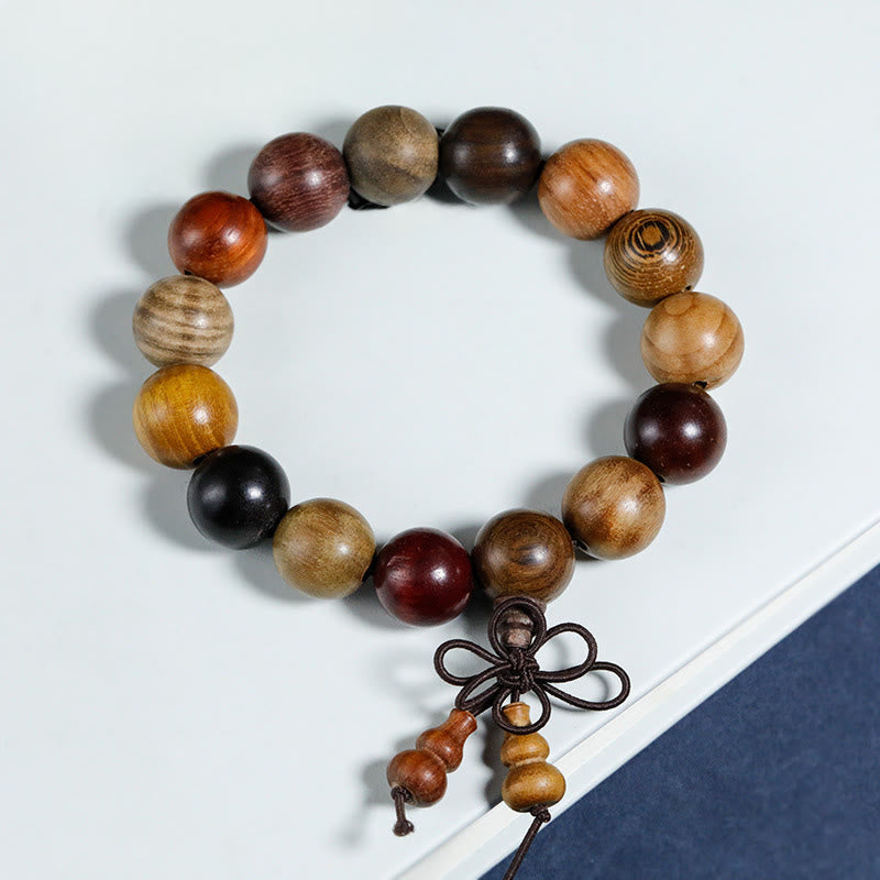 Wenge Wood 108-Bead Mala Bracelet — product view 12