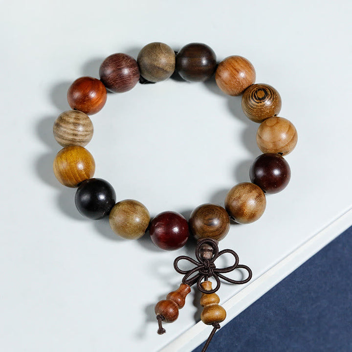 Wenge Wood 108-Bead Mala Bracelet — product view 12