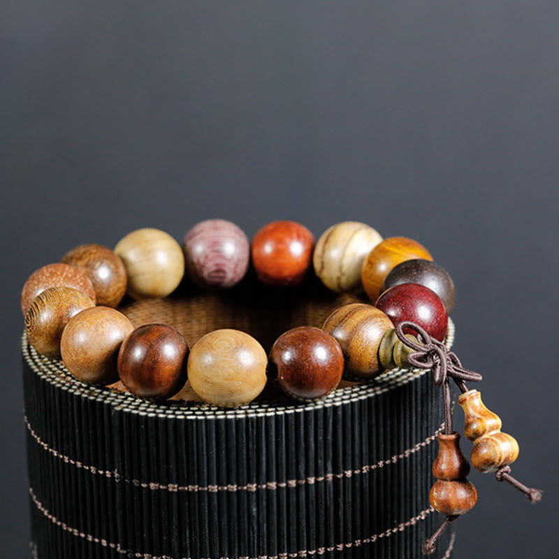 Wenge Wood 108-Bead Mala Bracelet — product view 14