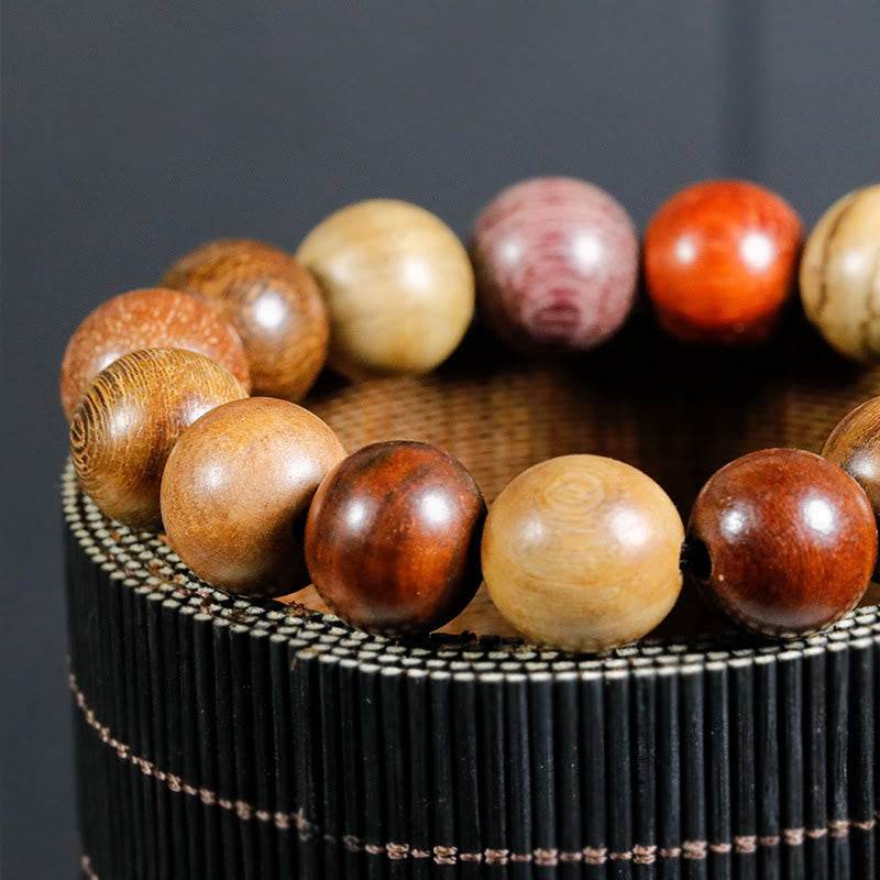Wenge Wood 108-Bead Mala Bracelet — product view 15