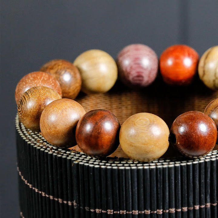 Wenge Wood 108-Bead Mala Bracelet — product view 15