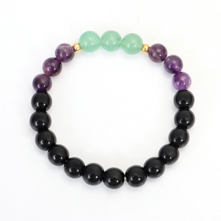 Amethyst Green Aventurine Lotus 108-Bead Mala Bracelet — product view 9