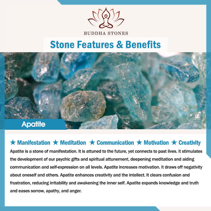 Apatite Bead Om Tree Of Life Lotus 108-Bead Mala Bracelet — product view 6