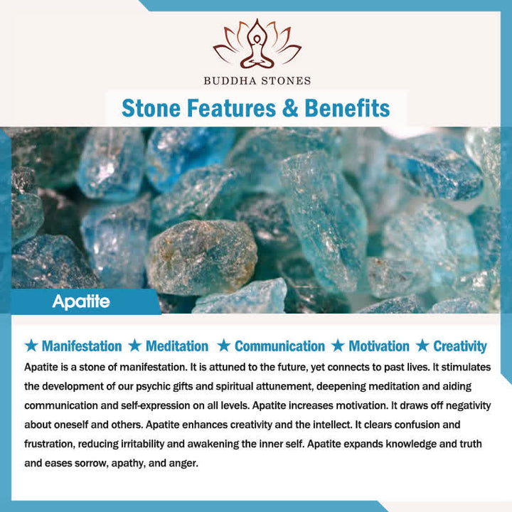 Apatite Bead Om Tree Of Life Lotus 108-Bead Mala Bracelet — product view 6