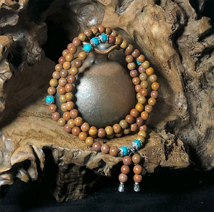 Bian Stone 108-Bead Mala Bracelet — main product view