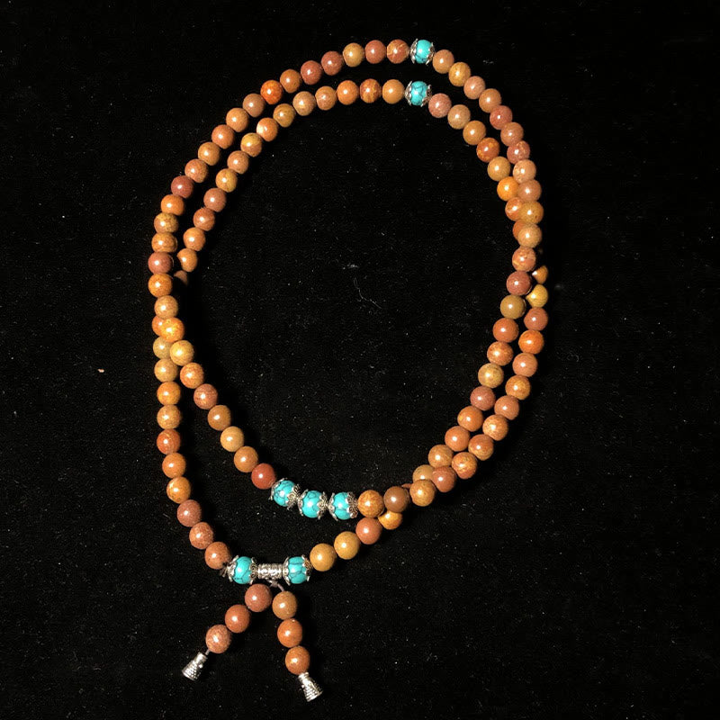 Bian Stone 108-Bead Mala Bracelet — product view 2