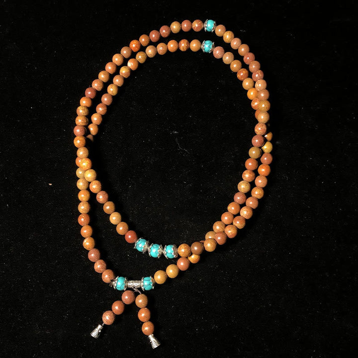 Bian Stone 108-Bead Mala Bracelet — product view 2