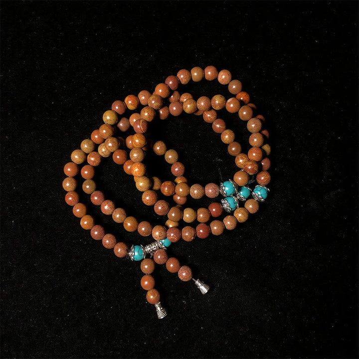 Bian Stone 108-Bead Mala Bracelet — product view 3