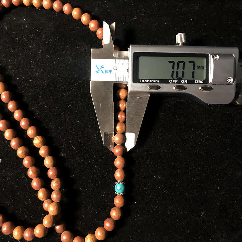Bian Stone 108-Bead Mala Bracelet — product view 4