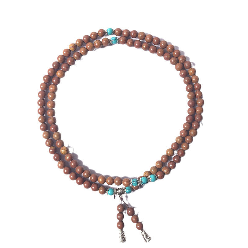 Bian Stone 108-Bead Mala Bracelet — product view 5