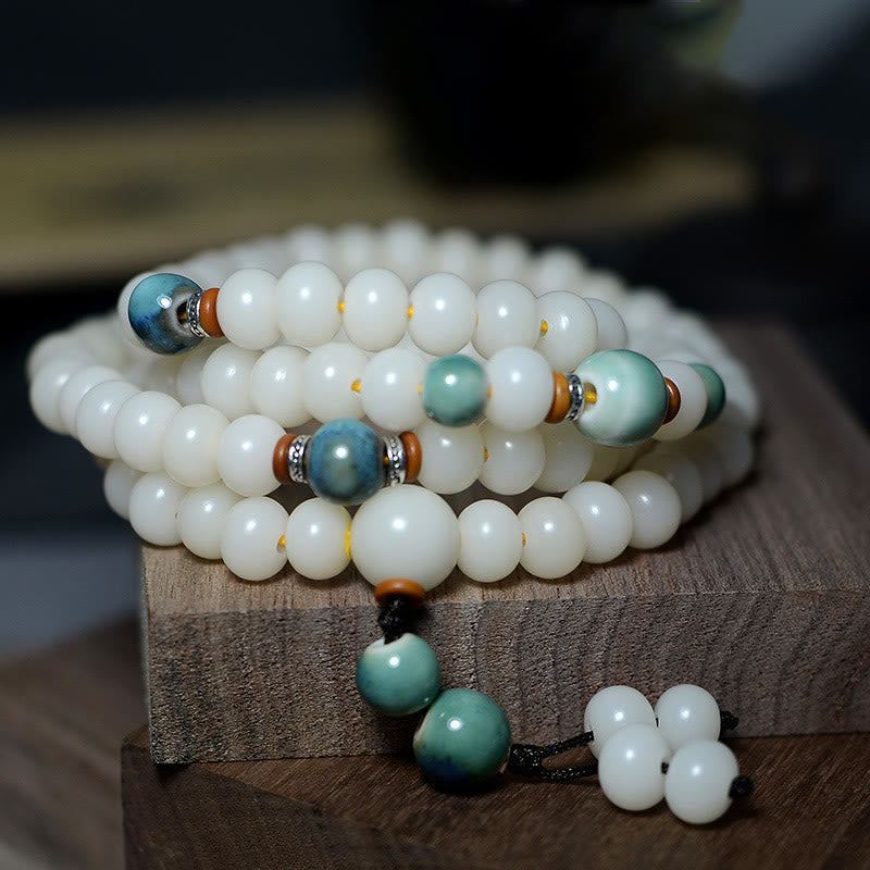 Bodhi Seed Keep Away 108-Bead Mala Bracelet — product view 2
