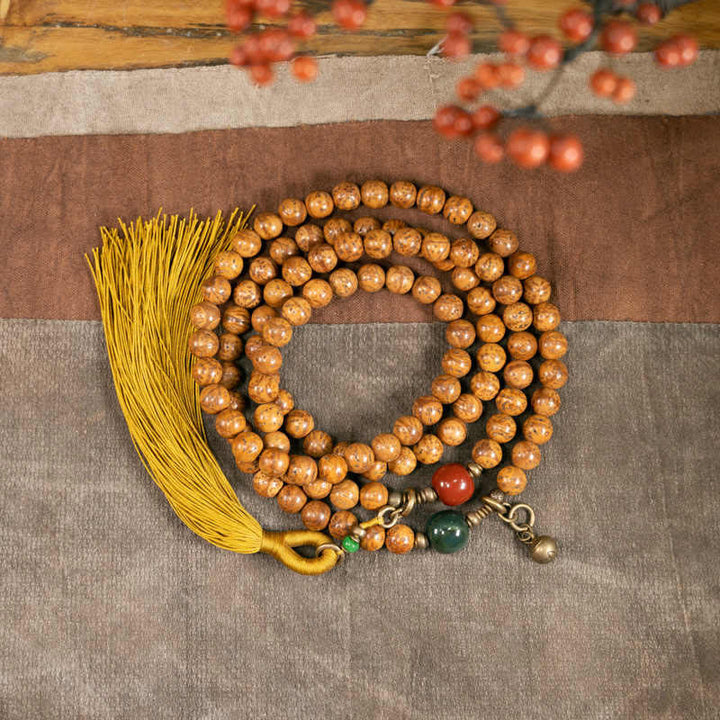 Bodhi Seed 108-Bead Mala Bracelet — main product view