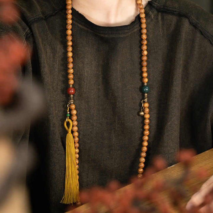 Bodhi Seed 108-Bead Mala Bracelet — product view 6