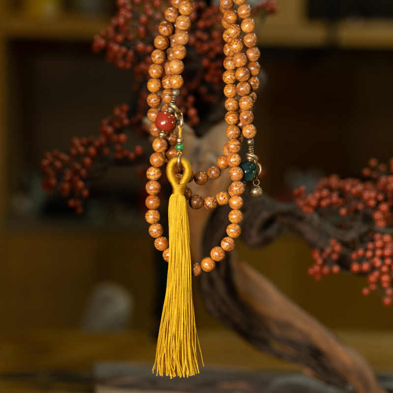 Bodhi Seed 108-Bead Mala Bracelet — product view 10