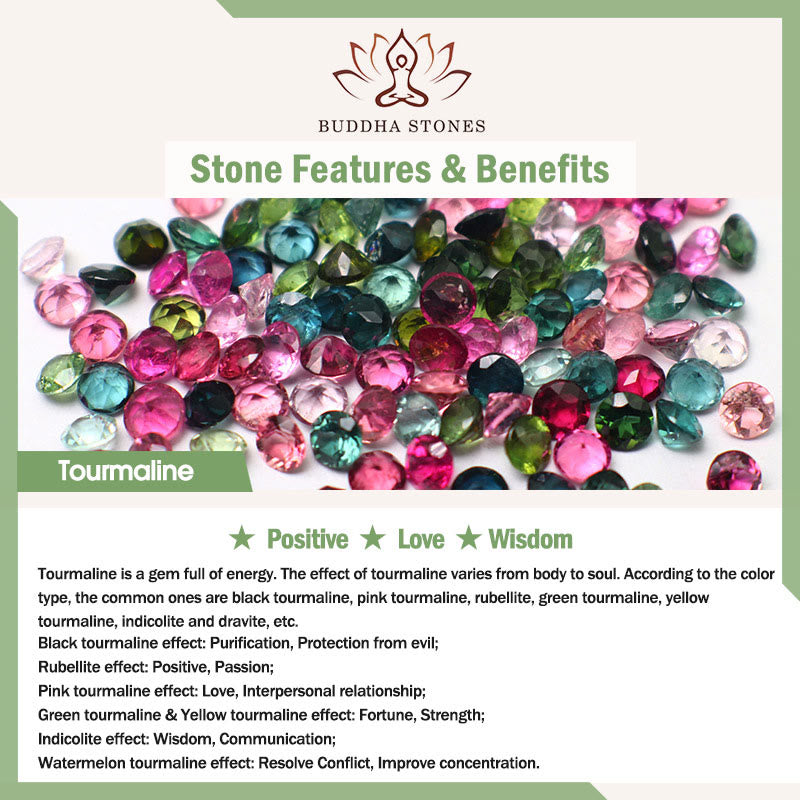 Multi-Layer Tourmaline Lotus 108-Bead Mala Bracelet — product view 9