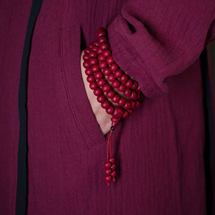 Abelia Biflora Wood 108-Bead Mala Bracelet — product view 6