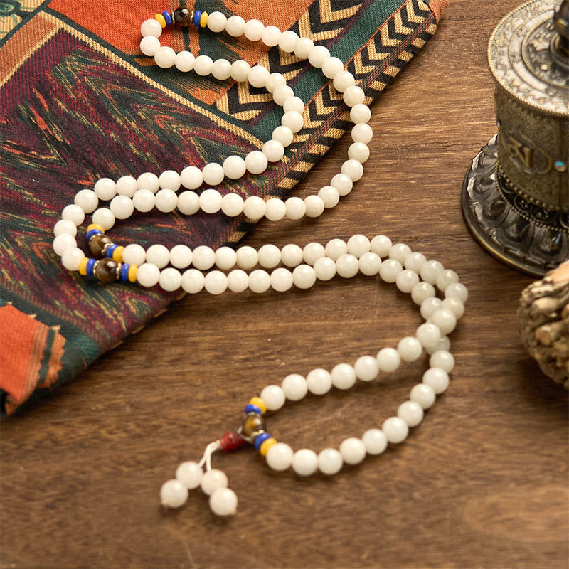 Quartzite 108-Bead Mala Bracelet — product view 9