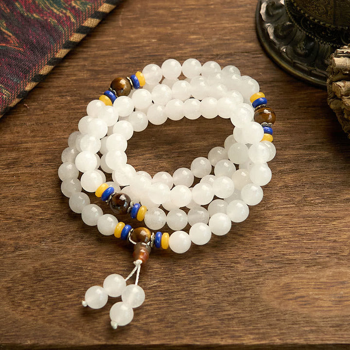 Quartzite 108-Bead Mala Bracelet — product view 11