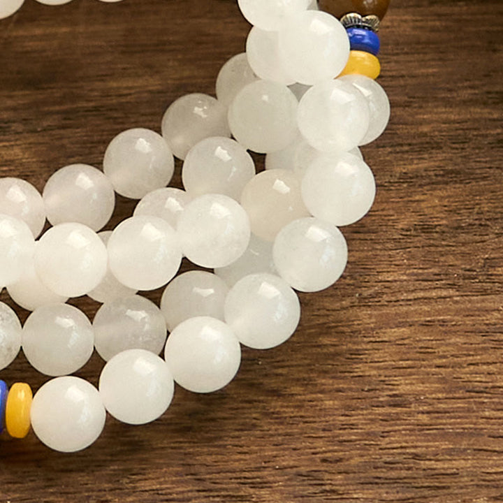 Quartzite 108-Bead Mala Bracelet — product view 13