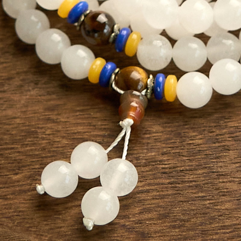Quartzite 108-Bead Mala Bracelet — product view 14