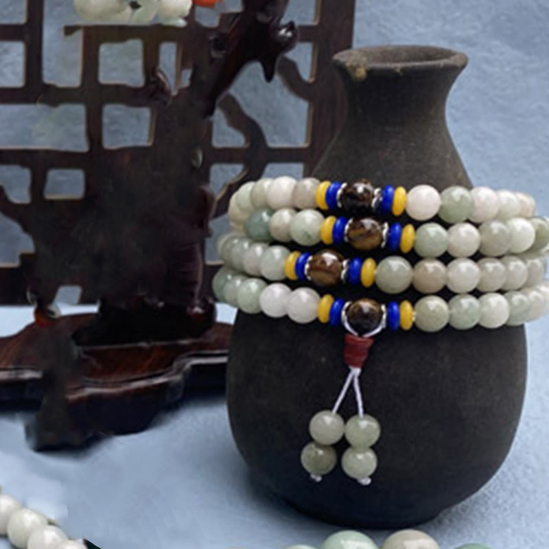 Shetai Jade 108-Bead Mala Bracelet — product view 2
