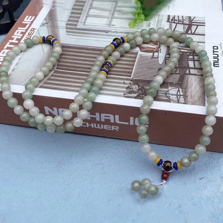 Shetai Jade 108-Bead Mala Bracelet — product view 3