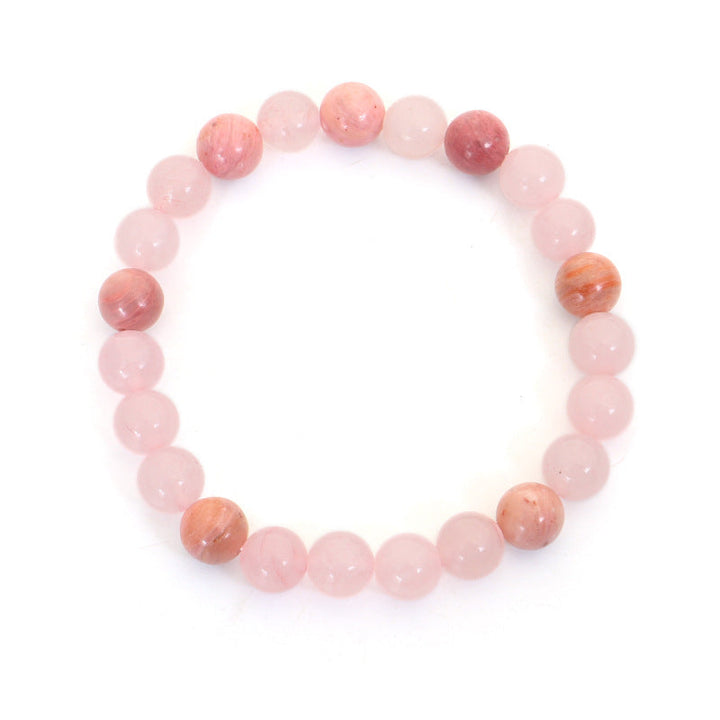 Pink Crystal 108-Bead Mala Bracelet — product view 4