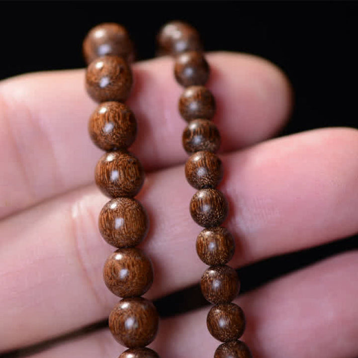 Rosewood Jade 108-Bead Mala Bracelet — product view 9