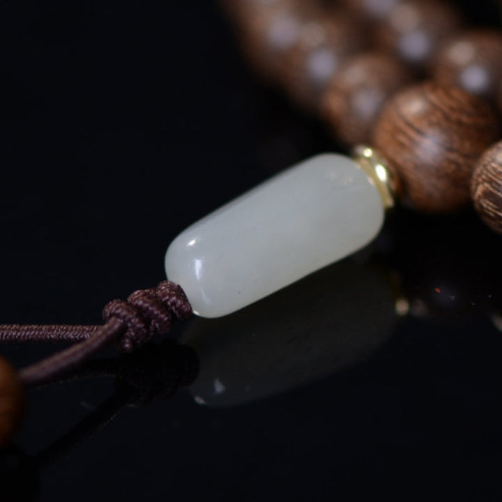 Rosewood Jade 108-Bead Mala Bracelet — product view 11