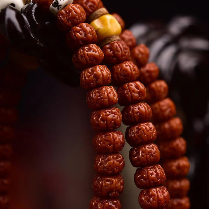 Rudraksha Bodhi Seed 108-Bead Mala — product view 4