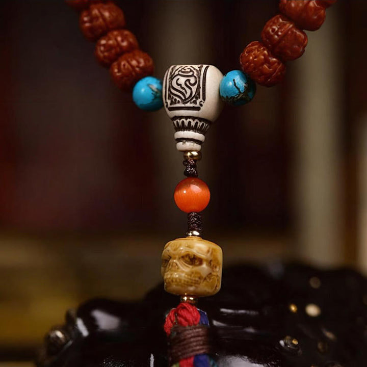 Rudraksha Bodhi Seed 108-Bead Mala — product view 5