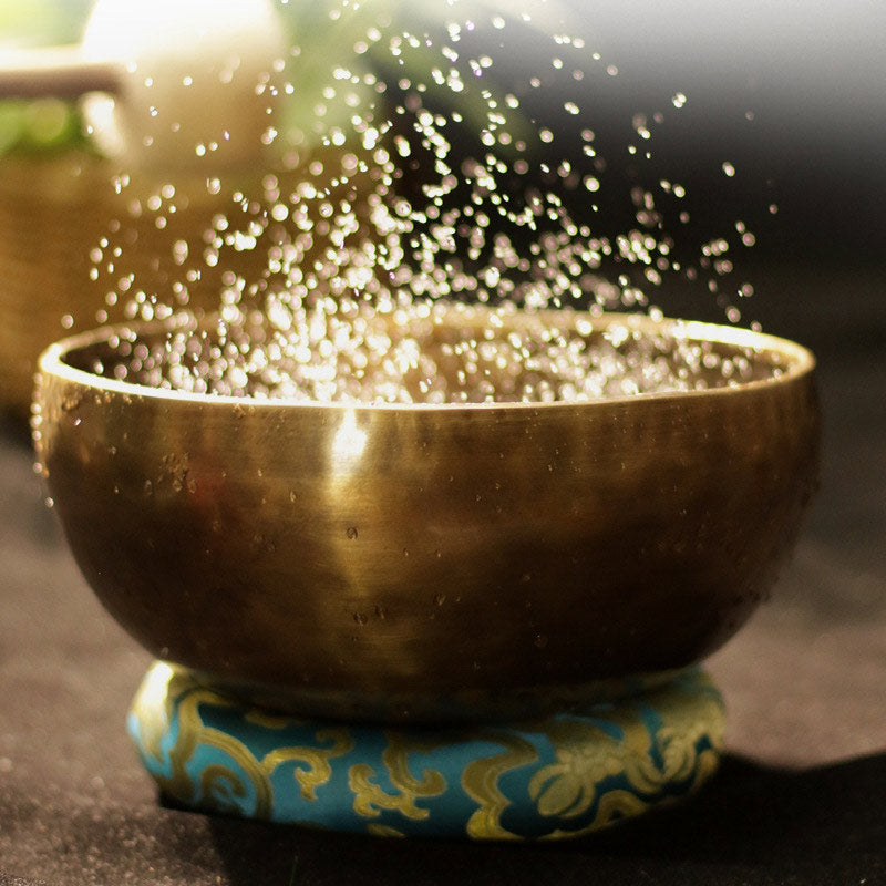 Tibetan meditation singing bowl set — view 9