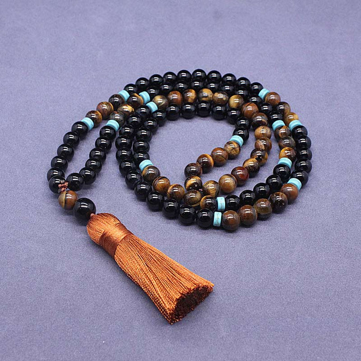 Tibetan Black Onyx Mala Set — view 4