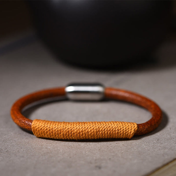 Five-element leather buckle bracelet — view 11