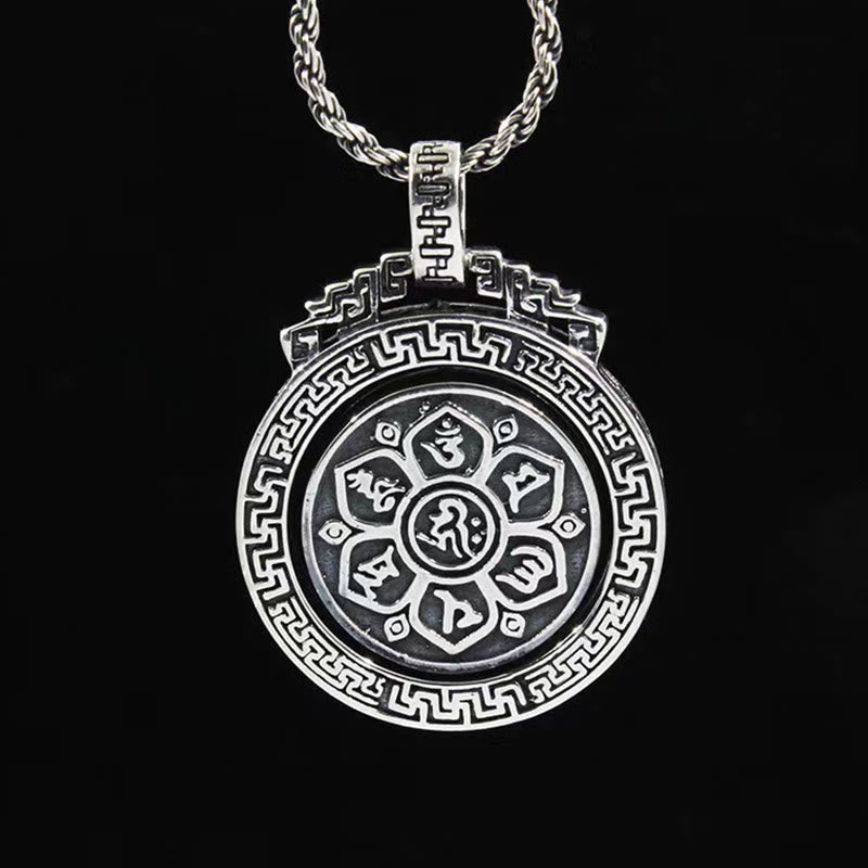 Tibetan double Dorje rotatable pendant — view 5