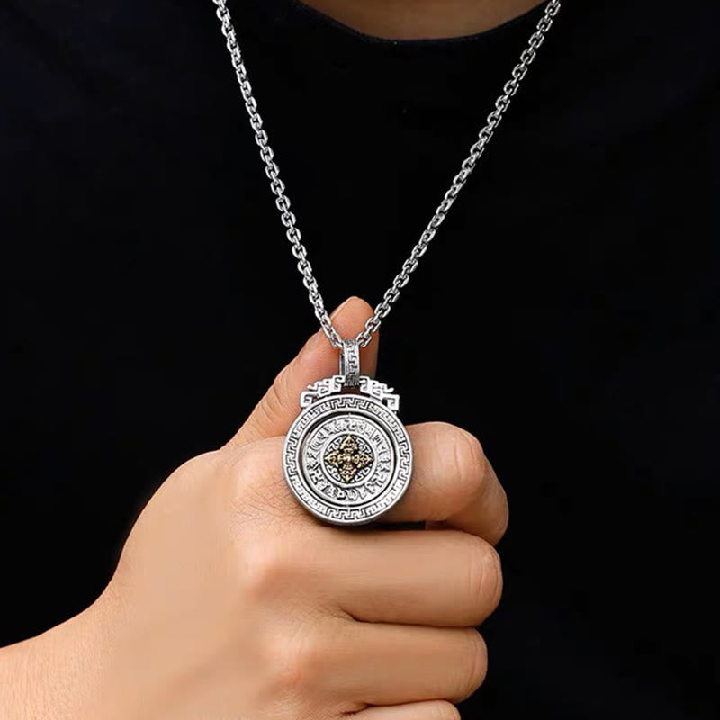 Tibetan double Dorje rotatable pendant — view 14